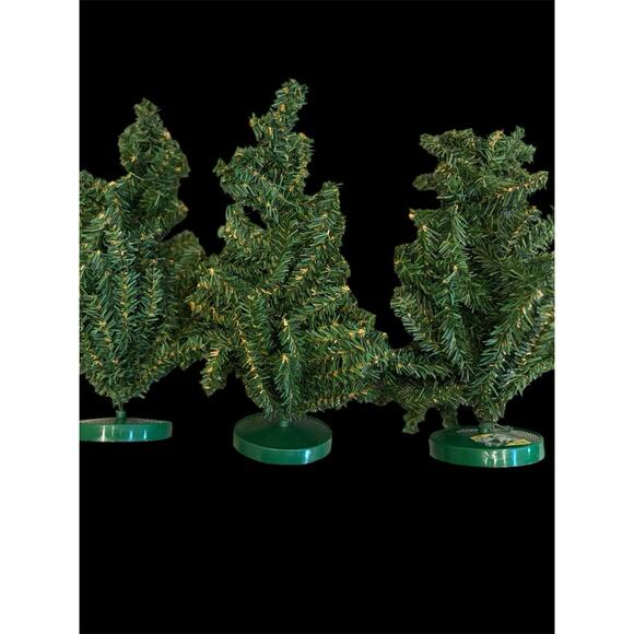 Christmas Village Train Diorama Display 11 Asst Evergreen Pine Trees 6-12” - Picture 6 of 9